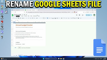 How To Rename a Google Spreadsheet - Easy Fix