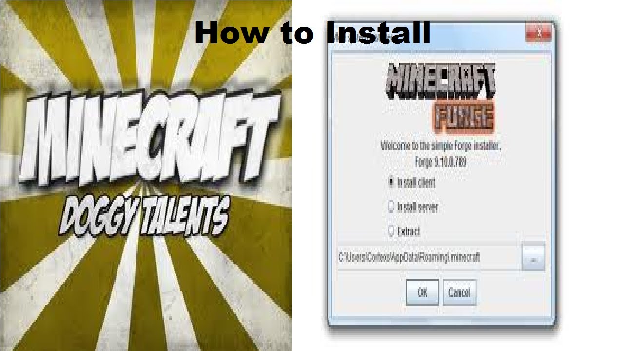 How to: Install Minecraft Forge [1.6.4] and Doggy Talents!