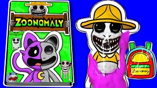 Making Zoonomaly Game Book‼️(+Zoonomaly Squishy) Catnap VS Zookeeper / Paper play