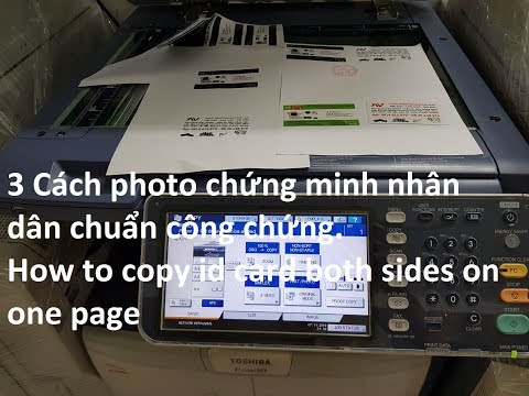 Video 3 cách photo chứng minh nhân dân ID card chuyên nghiệp... - youtube