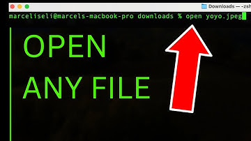 How to Open Up ANY File from the Mac Terminal