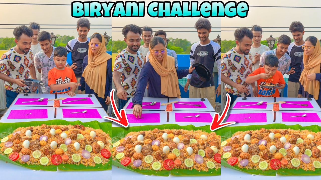 বড়ো চামচ নাকি ছোটো চামচ ? Unlimited বিরিয়ানি Challenge 😍
