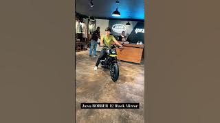 taking delivery of Jawa Bobber 42 top model - Black Mirror #shorts #jawabobber #trending #bike #fyp
