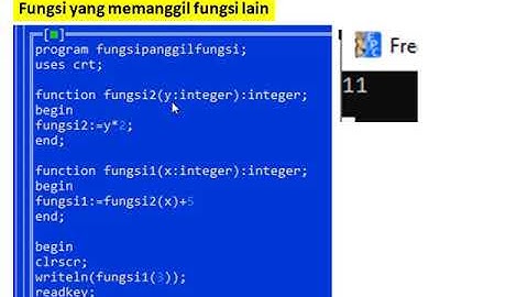 Bahasa Pemrograman Pascal - Fungsi - Part 3