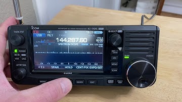 Icom 705 receiving the N0YK 144.287 MHz beacon!