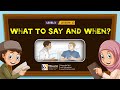 What to say and when  basic islamic course for kids  92campus