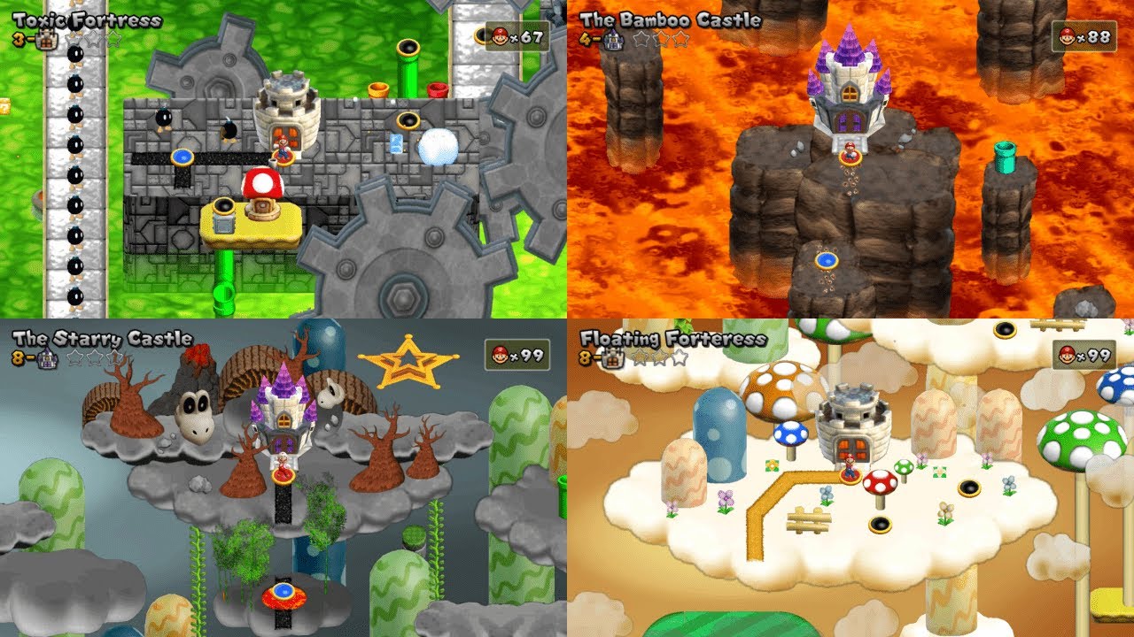 All Towers & Castles Super Mario Super Star