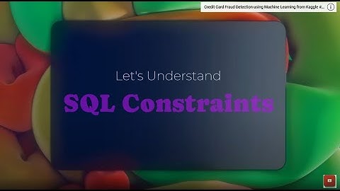 SQL: Constraints
