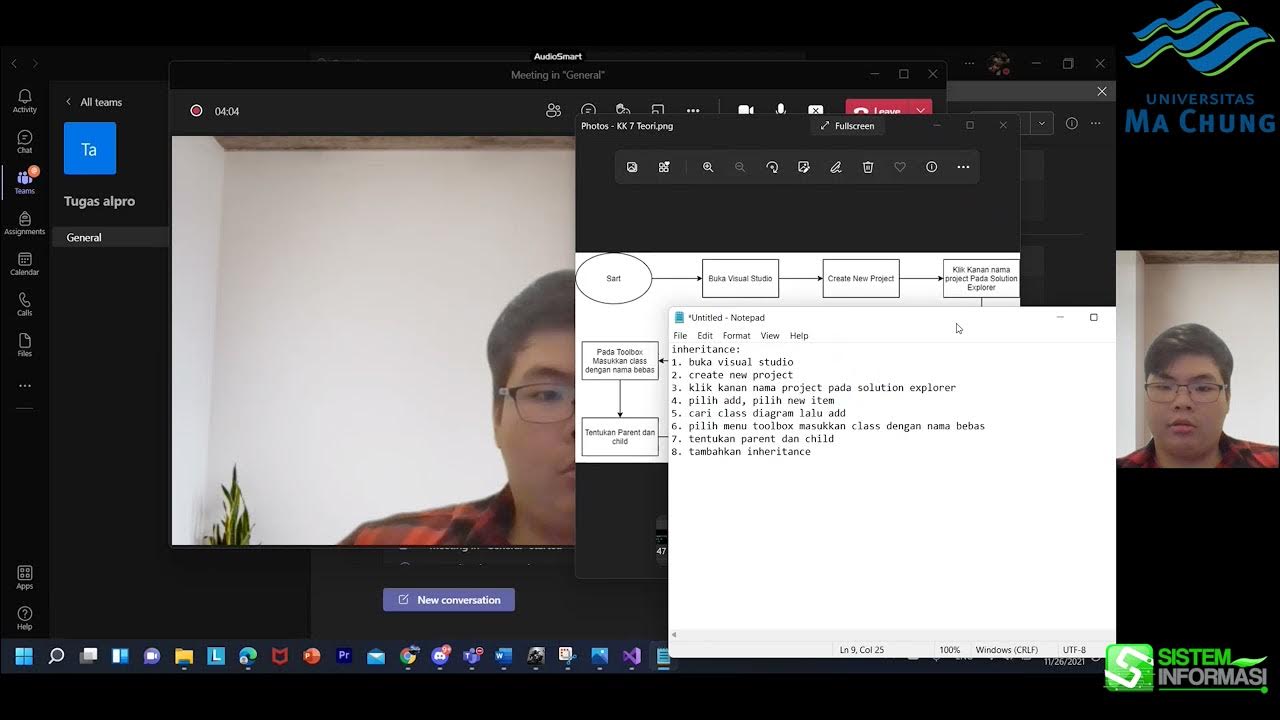 KB Flowchart Pseudocode - Inheritance - YouTube