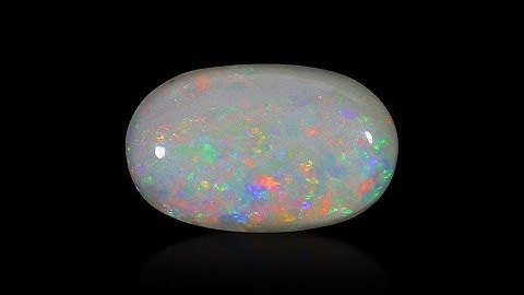 White Opal With Fire - 3.74 carats
