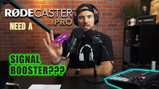 Does the @rodemic  RODEcaster PRO need a mic preamp (fethead, cloudlifter)