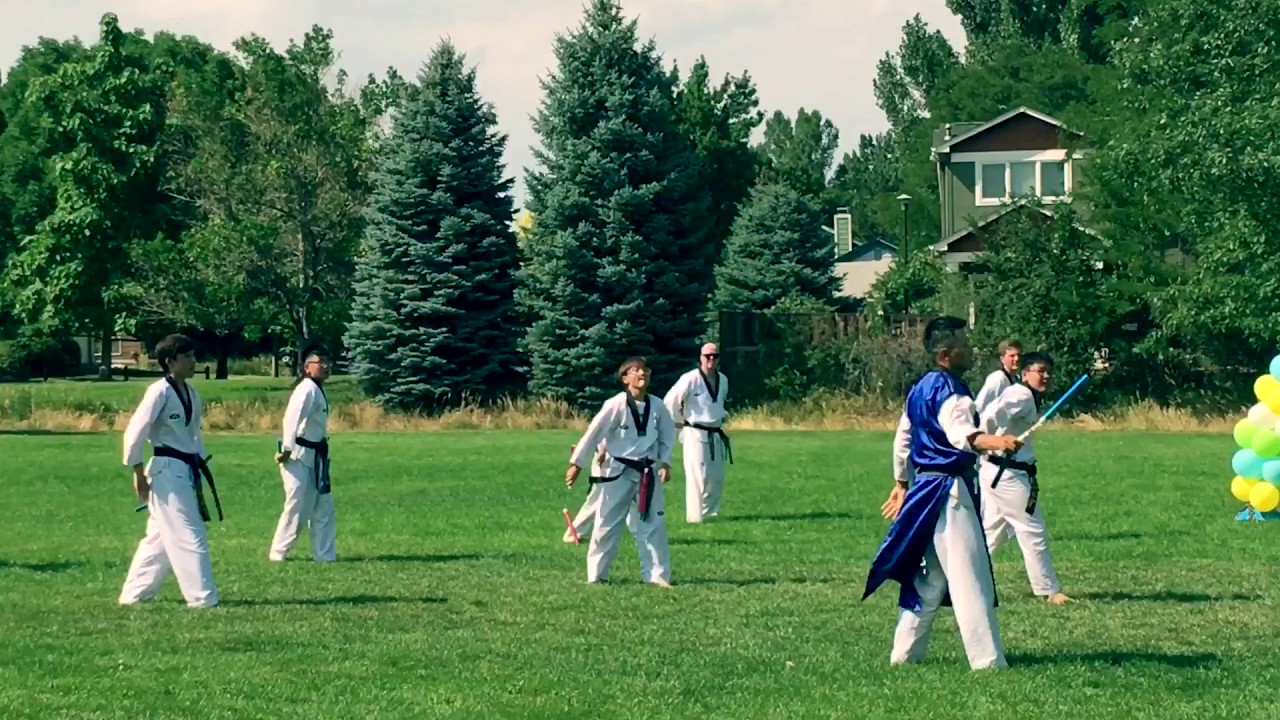 Louisville Taekwondo nunchucks demo YouTube