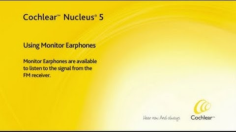 Using monitor earphones - Nucleus 5