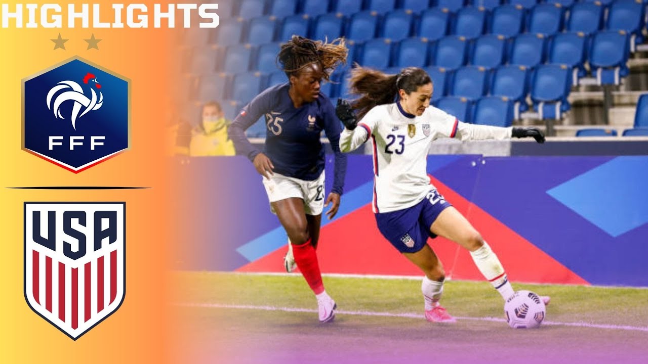 France v United States | Women’s International Friendly | Match Highlights [French commentary]