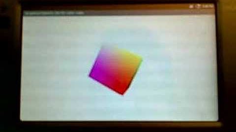 Android 3D Cube on Nokia n810