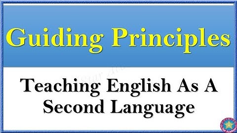 Principles of teaching English as second language / principles of teaching English in Pakistan India