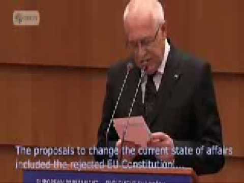 MEPs WALK OUT on Czech President Vaclav Klaus - Feb 2009