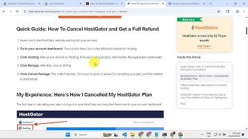 How To Cancel Hostgator Hosting Plan