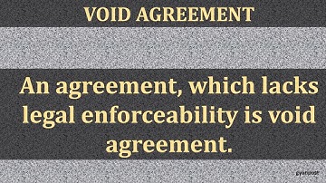 DIFFERENCE BETWEEN VOID AND ILLEGAL AGREEMENT