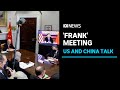 Chinese President Xi Jinping warns US President Joe Biden over Taiwan in 'frank' meeting | ABC News