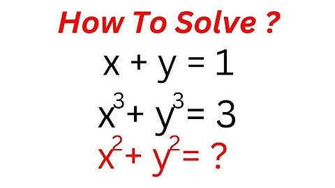 A Nice Math Olympiad Problem x^2+y^2=?