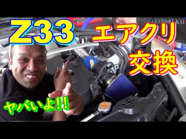 Poisonous mushroom mounted air cleaner replacement Z33 - YouTube