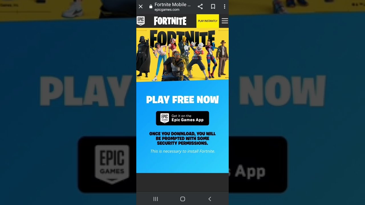 How to Download Epic Games Store! (Samsung Phones) 