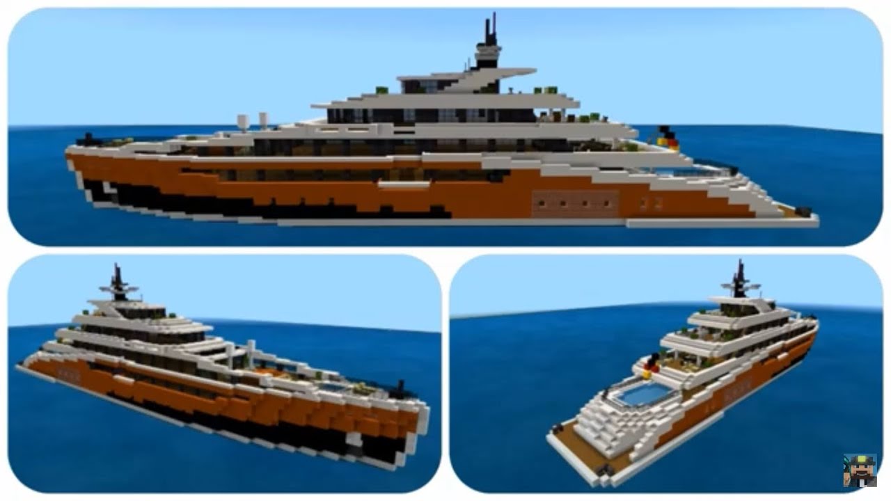 minecraft luxus yacht bauen