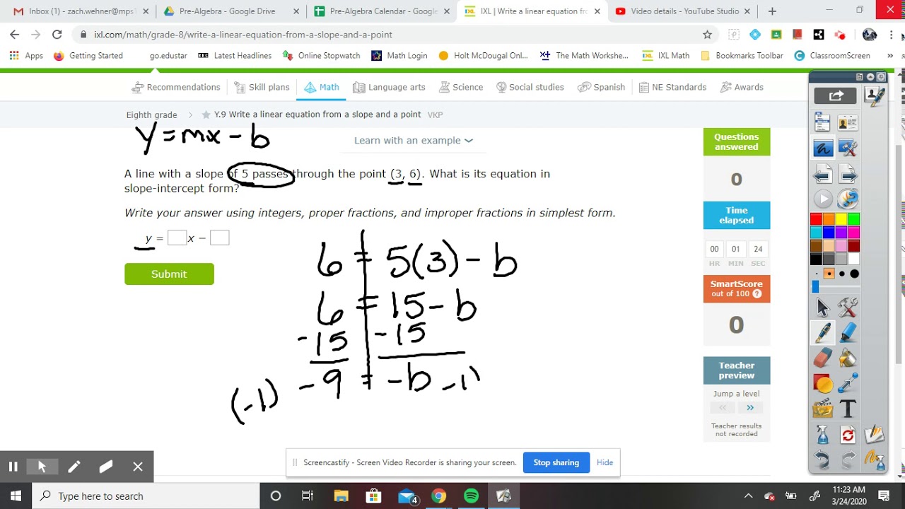 Pre Algebra 11 3 1 - YouTube