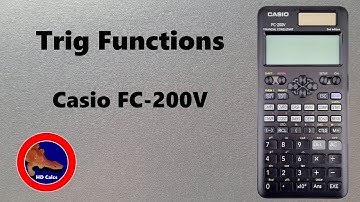 How to use Trigonometry Functions on the Casio FC-200V Financial Calculator
