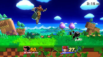 Mr. Game & Watch: Reverse edgeguard