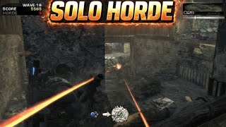 Gears of War 2 - Solo Horde Gameplay "RIVER" (Waves 1-20)