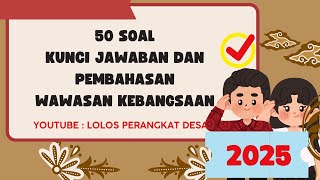 SOAL DAN PEMBAHASAN WAWASAN KEBANGSAAN