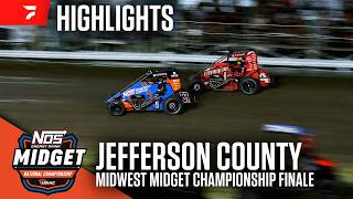 Midwest Midget Championship Finale | USAC Midgets at Jefferson Co. Speedway 7/11/26 | Highlights