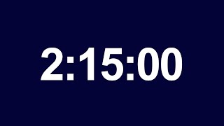 Timer with Final Alarm - 2 Hours 15 Minutes [No MID ROLL Ads] - 135 Minutes