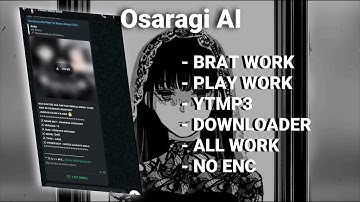 SC BOT MD TERBARU 2025 || OSARAGI AI || FITUR ALL WORK || PAIRING CODE || NO ENC