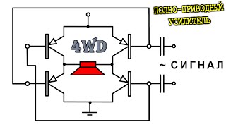 картинка: 4WD Полноприводный УСИЛИТЕЛЬ по Мостовой схеме