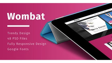 Wombat – Multi-Purpose eCommerce PSD Template | Themeforest Website Templates and Themes