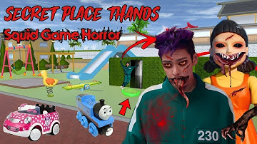Secret Place Thanos Squid Game Horror 🕳️😱 : Sakura School Simulator #sakuraschoolsimulator #horror