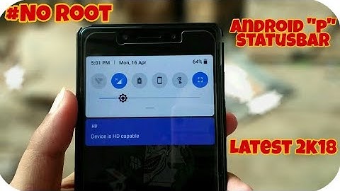 How to get Android "P" statusbar on any Android without root ||Technical Aman||