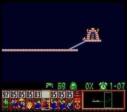 Lemmings - Tricky Level 24 Solution