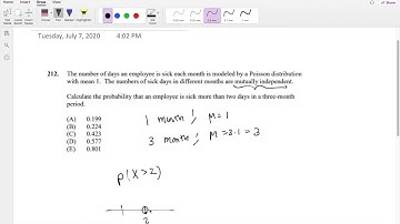SOA Exam P Question 212 | Poisson Distribution