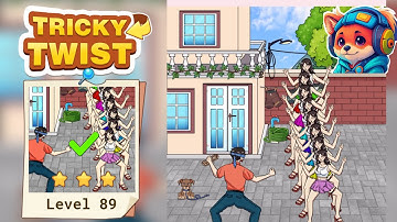 Tricky Twist Puzzle – Level 89 blinded catching game Walkthrough Solutions | iOS / Android Gameplay 