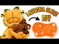 Making Garfield DIY Orange Lasagna Slime With Nat and Essie