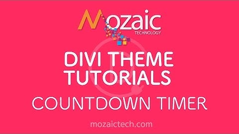 Divi 3.0 Visual Builder Tutorial - Countdown Timer