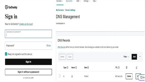 How to GoDaddy account login and go DNS record management