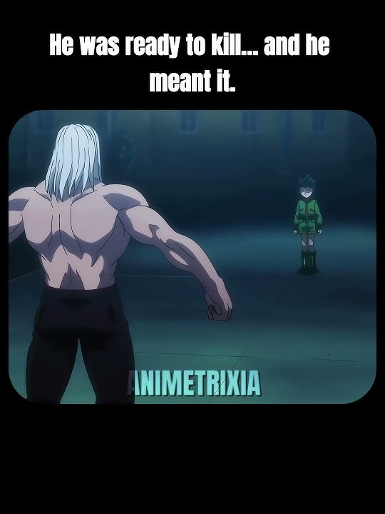 Gon shows Morel a glimpse of the monster inside him 🥶💀 #anime #shorts