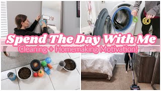 CLEANING + REAL LIFE HOMEMAKING MOTIVATION | SPEND THE DAY WITH ME! by Rach Plus Five 3,024 views 3 months ago 16 minutes