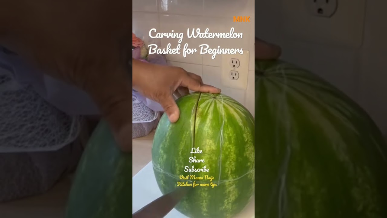 Tutorial Watermelon Basket For Beginners