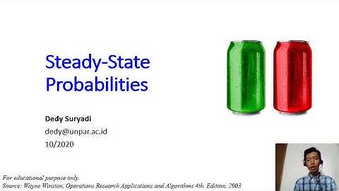 OR3 Week6.1 Steady-State Probabilities (Markov Chain)